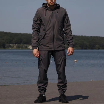 Костюм Intruder Easy Softshell Куртка с капюшоном + Брюки серая размер M