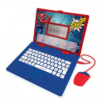 Обучающий ноутбук Lexibook Spiderman польско-английско-украинская версия (3380743102207)