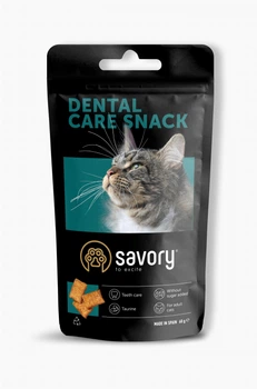 Хрумкі ласощі Savory Snack Подушечки для заохочення котів здоров’я зубів 60 г (4820232631478)A