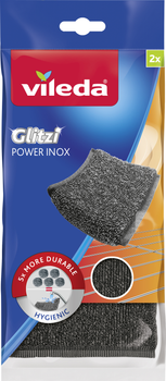 Губка металева Vileda Inox Power Pad 2 шт. (4023103172036)