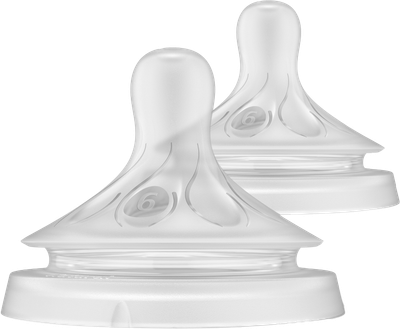 Соска силіконова Philips Avent Natural Природний потік 6+ міс для густої їжі 2 шт (SCY966/02)