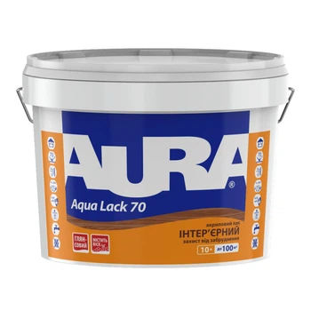 Лак для стін Aura Aqua Lack 70 водорозчінний глянцевий 10л