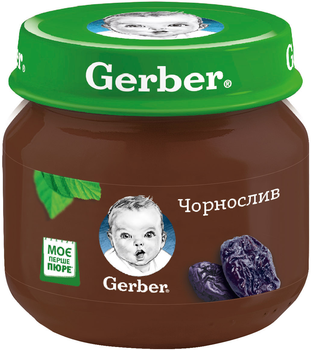 Фруктове пюре Gerber Чорнослив з 6 місяців 80 г (7613033513978)