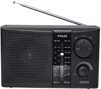 Портативне радіо N'oveen PR450 Black (RL070857)