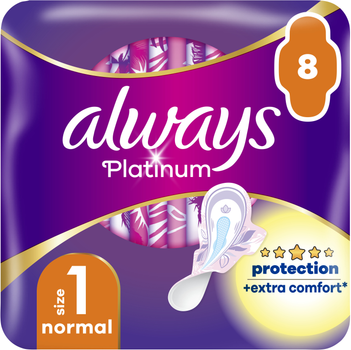 Гігієнічні прокладки Always Platinum Normal (Розмір 1) 8 шт (8001090444875)