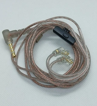 Кабель змінний для навушників KZ/QKZ/TRN/CCA C-pin 3.5 mm з мікрофоном (0181)