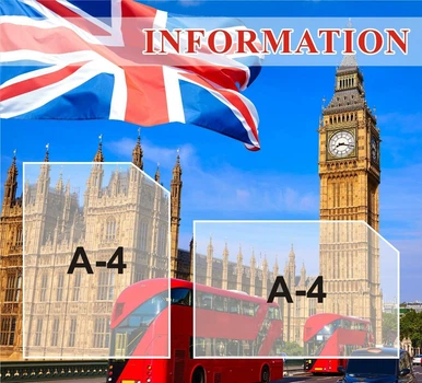 Стенд «Information» 650мм×590мм для кабінету англійської мови (Арт0692)