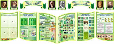 Набір з 14-ти стендів для кабінету біології (Арт1493)