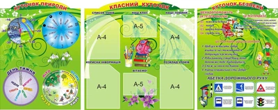 Комплект пластикових стендів «Інформаційний класний куточок» (Арт1130)