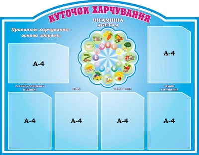 Стенд «Куточок харчування» 1050мм×820мм (Арт1372)