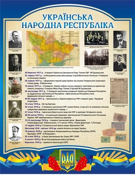 Стенд «Українська народна республіка» 700мм×900мм (Арт0392)
