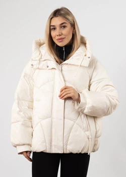 Пуховик Snow Owl Молочний 44 (К785А)