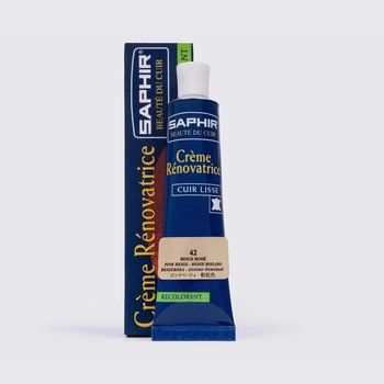 Жидкая кожа Saphir Creme Renovatrice 25 мл бежево-розовый