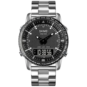 Мужские часы Skmei 1898SIBK Silver-Black