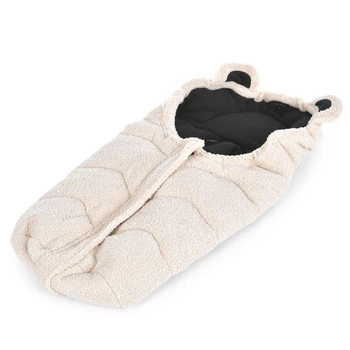 Дитячий конверт у коляску EL CAMINO ME 1132 Footmuff Teddy Bear захист від вітру, вологи та холоду