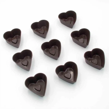 Набор форм для выпечки фигурных мафинов Lessner Chef Choco 10255 7 см 9 шт коричневый