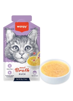 Влажный корм Wanpy Meat Broths Duck для кошек суп с уткой 12 шт х 50 г