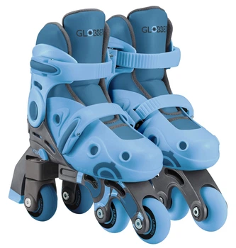 Роликовые коньки Globber 2в1 размер 30-33 серо-синие (783-200)