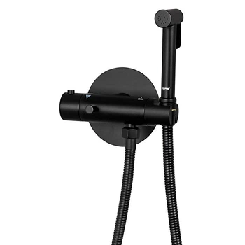 Гигиенический душ с термостатом GAPPO G7290-6 черный