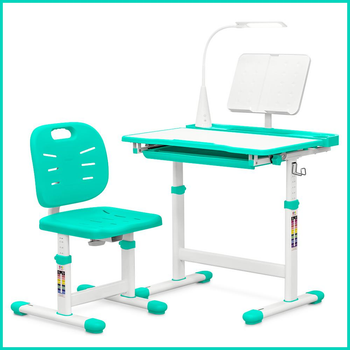 Комплект Evo-kids (стілець+стіл+полиця+лампа) Evo-17 Z Ergo (арт. Evo-17 Z Ergo) зелений