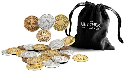 Dodatek do gry planszowej Go on Board The Witcher: Old World - Metal Coins (5906874198452)