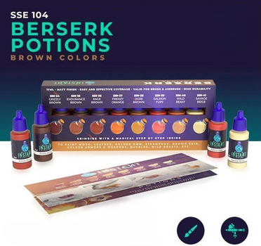 Zestaw farb akrylowych Scale75 Berserk Potions Paint Set 8 odcieni (7427129409874)