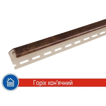 Планка для софітів J-trim ALTA-Profil Горіх кон'ячний