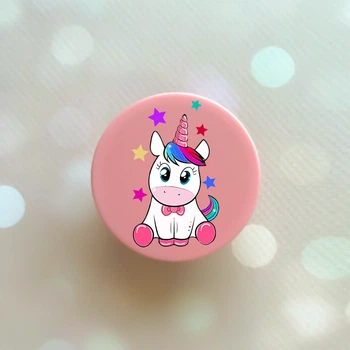 Держатель для смартфона / планшета попсокет Popsocket Розовый :: Единорог (принт 102)