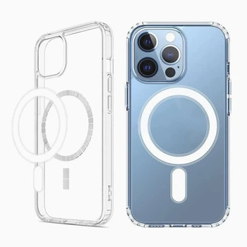 Магнитный чехол на iPhone 12 Pro Max с поддержкой беспроводной зарядки MagSafe