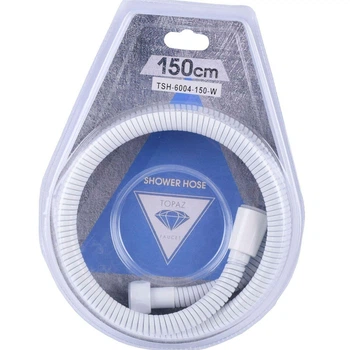 Шланг душевой нержавейка TOPAZ TSH-6004-150-W 150см, белый