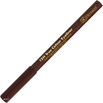 Стойкий карандаш для глаз Dermacol 12h True Colour 2 г 06 Темно-коричневый (85959149)