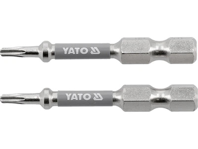 Насадка викруткова TORX T8 х 50 мм. HEX 1/4", покрита нікелем, 2 шт. YATO (YT-78030)