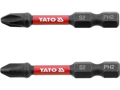 Насадка отверточная ударная PH2 х 50 мм. HEX 1/4", 2 шт YATO (YT-78041)