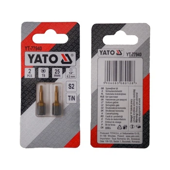 Насадка отверточная TORX T8 х 25 мм. HEX 1/4