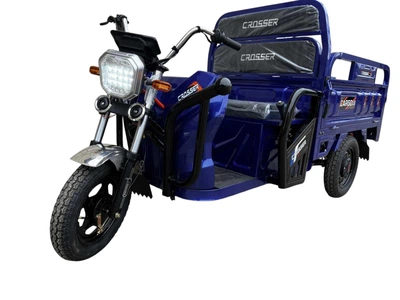 Вантажний електроскутер-самоскид триколісний CROSSER Cargo 13" (1500W 60V, 45Ah) Синій