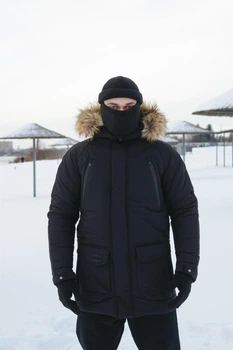 Парка зимняя мужская «HotWint» Intruder черная (1589543982/L)