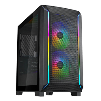 Корпус комп'ютерний SilverStone FARA FA312Z-BG без БЖ Midi Tower ARGB-підсвічування Чорний (SST-FA312Z-BG)