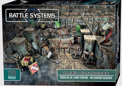 Zestaw kartonowych elementów Battle Systems Alien Catacombs 178 elementów (5060660092123)