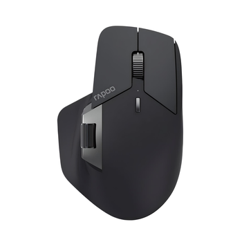 Мышь Rapoo MT760 mini с комбинированным подключением, с боковым колёсиком, бесшумная, 4000 DPI, light black
