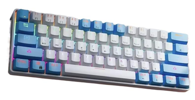 Механічна клавіатура з HOT SWAP MUCAI MK61 Keys RED SWITCH, RGB, UKR/ENG WHITE/BLUE (MK61WBL)
