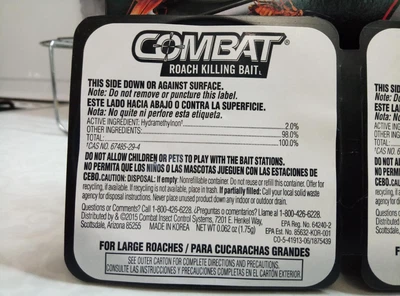 Пастка Combat Max Bait Station. До 6 місяців. Захист від Великих Тарганів.