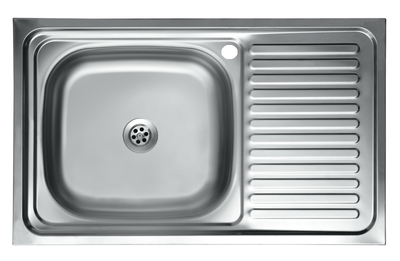 Кухонна мийка накладна S-416L-80х50 глянець
