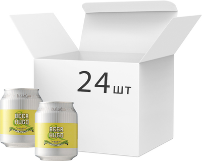 Упаковка напою на пряно-ароматичній рослинній сировині Baladin Beer Hugo середньогазований 6.3% 0.237 л х 24 шт (8032942290890)