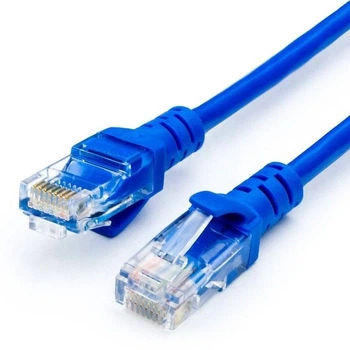 Патч-корд литой, UTP, RJ45, Cat.5e, 7.5m, синий (9164)
