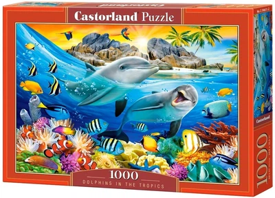Пазл Дельфіни у тропіках 1000 деталей Castorland