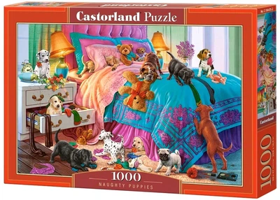 Пазл Неслухняні цуценята 1000 деталей Castorland