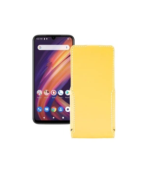 Чохол-флип з екошкіри для телефону Lenovo A6 Note Жовтий