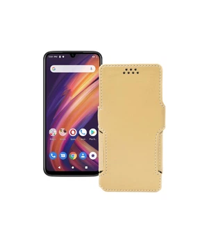 Чохол-книжка з екошкіри для телефону Lenovo A6 Note Бежевий