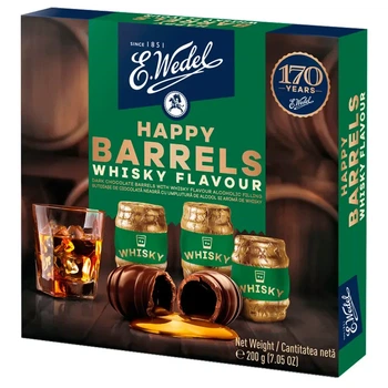 Цукерки E.Wedel Happy Barrels Whisky Flavor 200 г