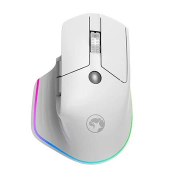 Мишка безпровідна ігрова з підсвіткою MARVO G803W |BT/2.4G/Bluetooth, 6 кн, 4000dpi, RGB, 500mAh| Білий